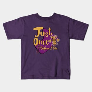 Minnesota Vikings Fans - Just Once Before I Die: Tiki Design Kids T-Shirt